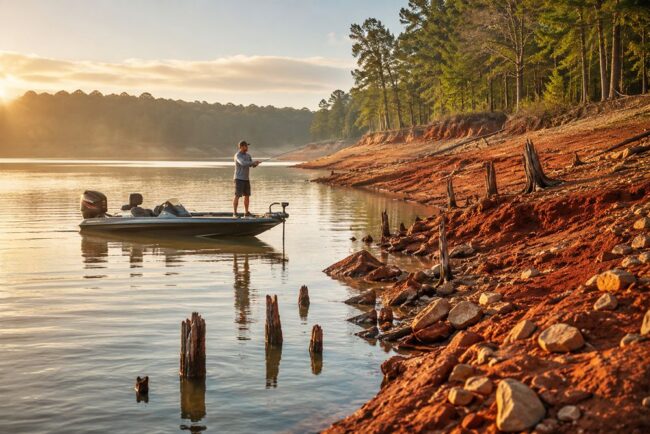 Bass Fishing on Lake Hartwell