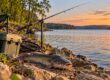 Bank Fishing for Catfish on Lake Hartwell